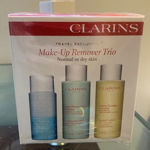 Clarins Make-Up Remover Trio Travel Exclusive NEW IN BOX SEALED normal d…